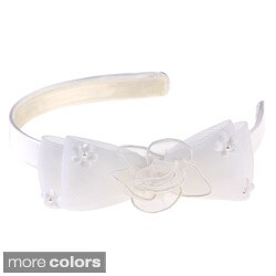 Sweetie Pie Girls Lace Bow Headband-Image