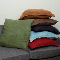 Find Shop Faux Suede 26-inch Oversize Decorative Pillows (Set of 2)