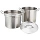 Winco 8-quart Stainless Steel Steamer / Pasta Cooker