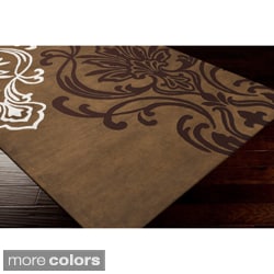 Buy Cheap Candice Olson Hand-tufted Modern Classics Contemporary Damask Print Rug (5' x 8')