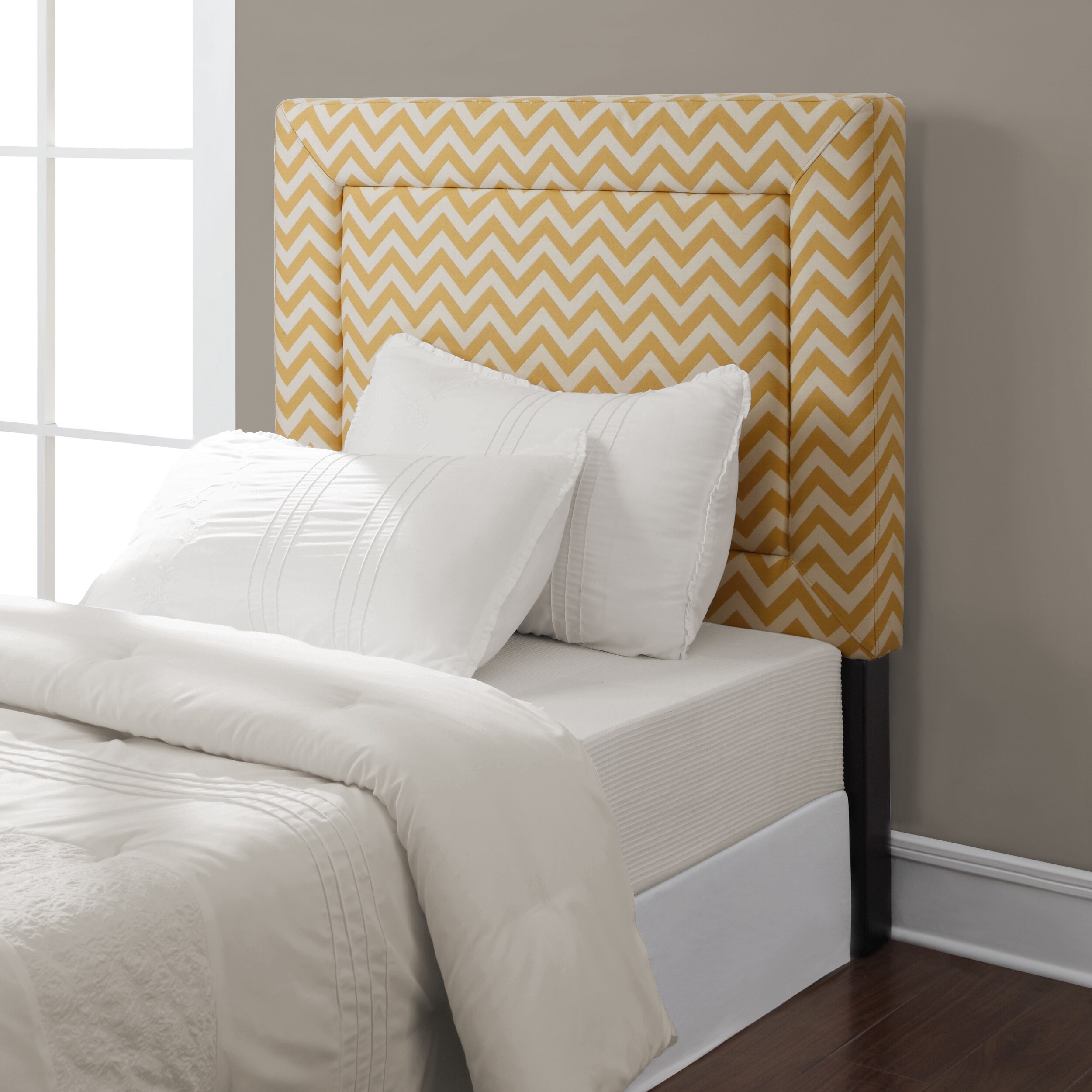 Zoey Yellow Chevron Twin Headboard Overstock™ Shopping Great Deals