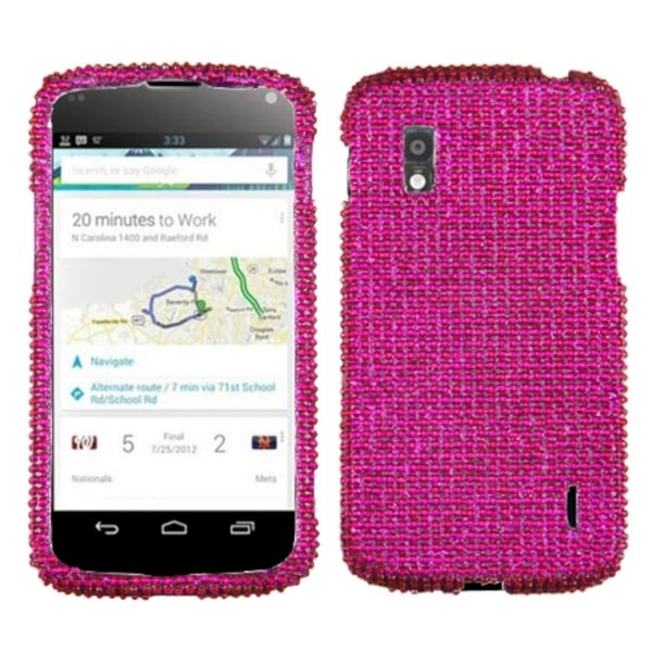 BasAcc Hot Pink Diamante 2.0 Case for LG E960 Nexus 4