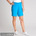 threehearts Women's Rhinestone Rivet Shorts