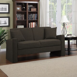 ( ._.) Portfolio Aviva Charcoal Gray Linen Sofa