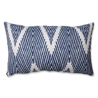 Pillow Perfect Bali Navy Rectangular Throw Pillow