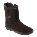 Women's Pawz by Bearpaw Shearling Lined Suede Leather Boot Chocolate