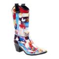 Women's RainBOPS Cowgirl Style Rain Boot Farm Chick