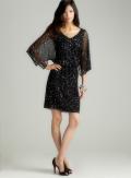 Pisarro Nights Kimono Sleeve Beaded Dress