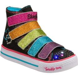 Girls' Skechers Twinkle Toes Shuffles 5 Alive Black/Multi