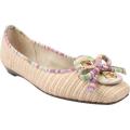 Women's J. Renee Edie Natural Fabric/Green Multi Leather