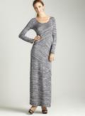 Max Studio Variegated Jersey Maxi Dress