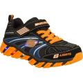 Boys' Skechers S Lights Pillar Ignus Black/Orange