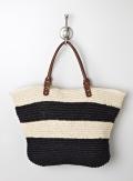 Straw Studios N/s stripe straw tote