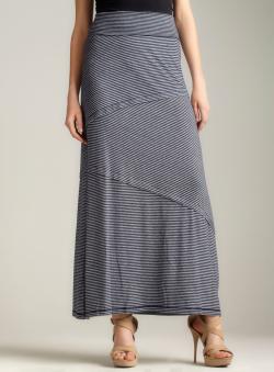 Max Studio Nautical stripe maxi skirt