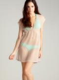 Jordan Taylor Sequin Mesh V Neck Dress
