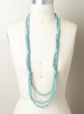 Gardenia Turquoise Loop Necklace