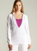 Max Sport Deep V-neck Pullover Hoodie