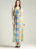 Angie Crochet Back Blouson Maxi
