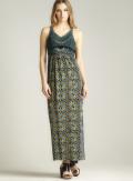 Angie V-neck Printed Maxi Dress