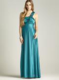 Morgan One Shoulder Rosette Gown