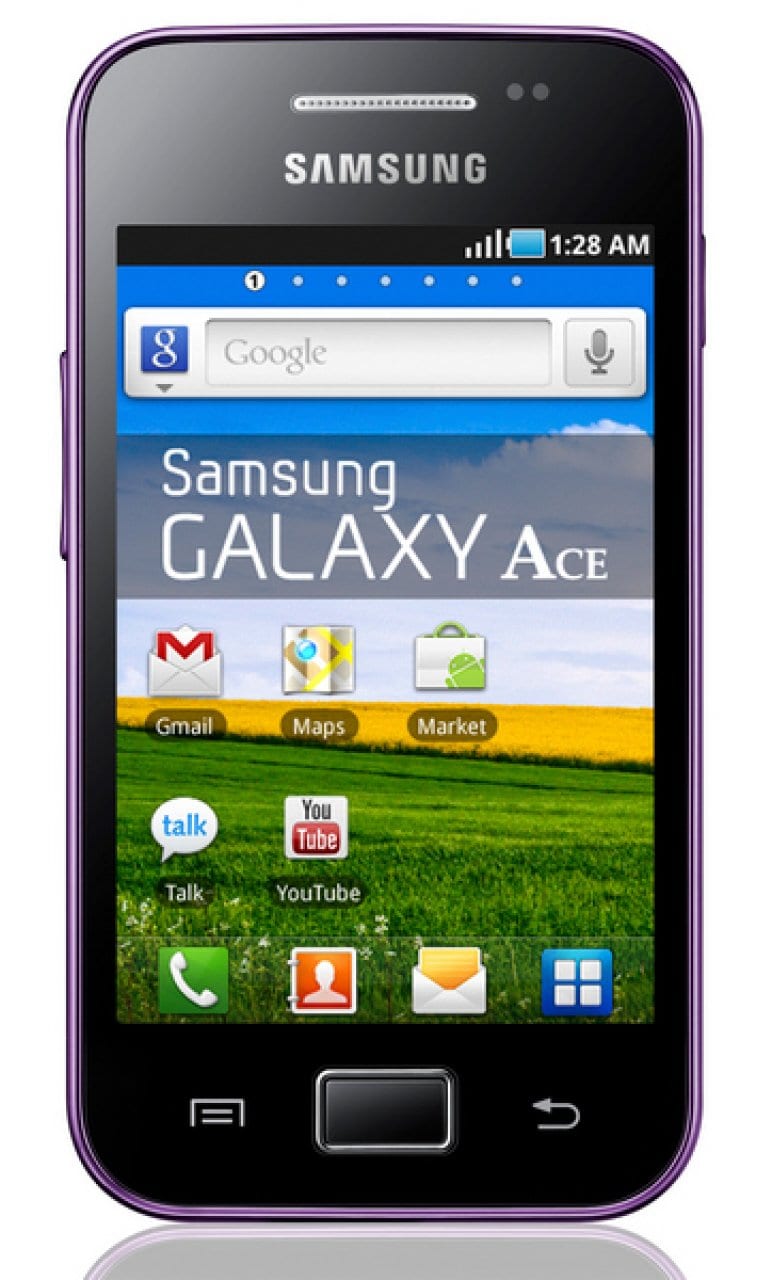 Samsung Galaxy Ace S5830 GSM Unlocked Android Cell Phone - Purple