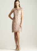 Marina Cap Sleeve Size 10 Lattice Lace Dress