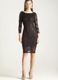 Marina Floral Sequin Size 6 Lace Dress