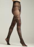Memoi Fashion Tights in Black