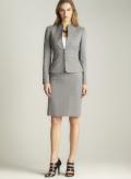 Tahari Collarless Skirt Suit