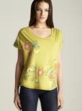 Scrapbook Floral Print Cap Sleeve Top