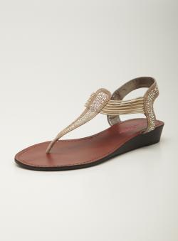 Pink & Pepper Wedge Thong Sandal