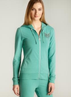 BCBG Butterfly Studded Hoodie