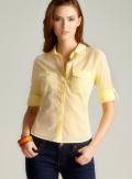 Max Studio Petite Voile Button Down