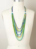 Stein & Blye Multi Row Beaded Necklace