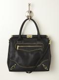 Olivia + Joy Miss Priss Vinyl Zipper Satchel