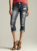 Dollhouse Studded Cuffed Capri
