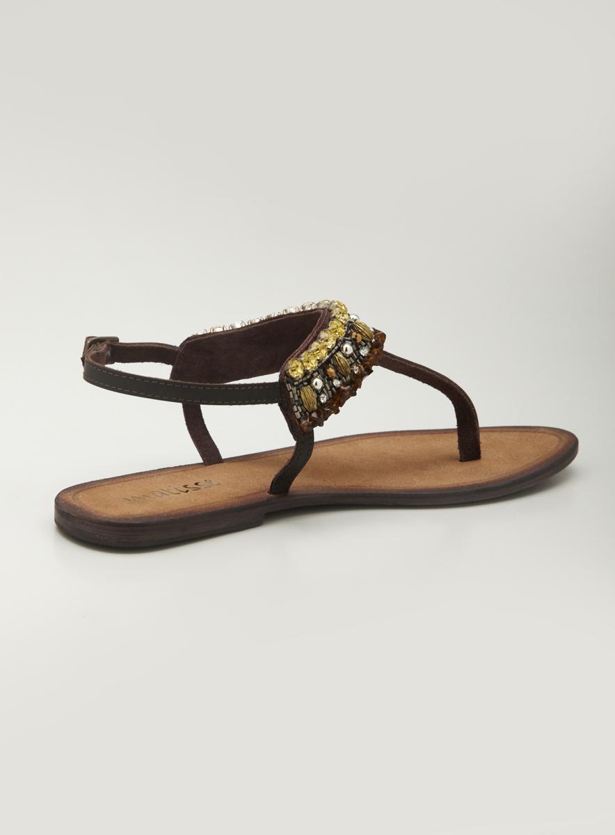 Matisse Jeweled Flat Thong Sandal - Overstock Shopping - Great Deals ...