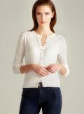 August Silk Allover Quilted Cardigan