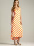 Ninety Crochet Top Striped Maxi Dress