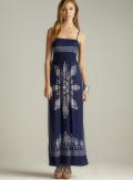 Ninety Smocked Printed Maxi Dress
