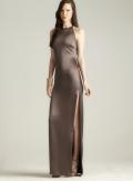 St. John Low Back Silk Halter Gown