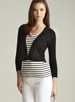 Audrey & Grace Long Sleeve Flyaway Shrug