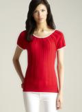 Joseph A Ribbed Contrast Trim Sweater