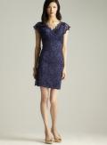 Marina Lace Surplice Dress