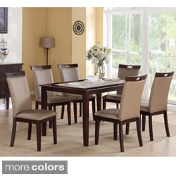Featured image of post Brown Leather Dining Chairs Set Of 6 / Choose from contactless same day delivery, drive up and more.