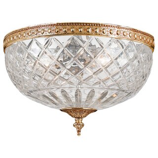 Richmond 2-Light Olde Brass Flush Mount