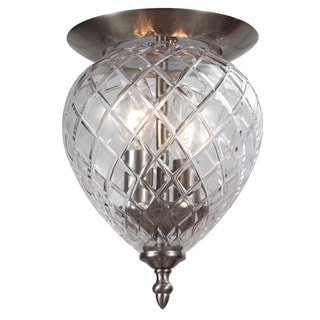 Avery 2-light Polished Chrome Flush Mount