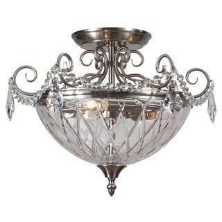 Avery 3-light Polished Chrome Semi-flush Mount