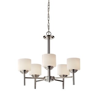 Malibu 5-light Polished Nickel Chandelier