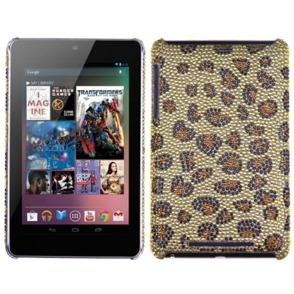 BasAcc Leopard Skin/ Camel Diamante Case for Google Nexus 7